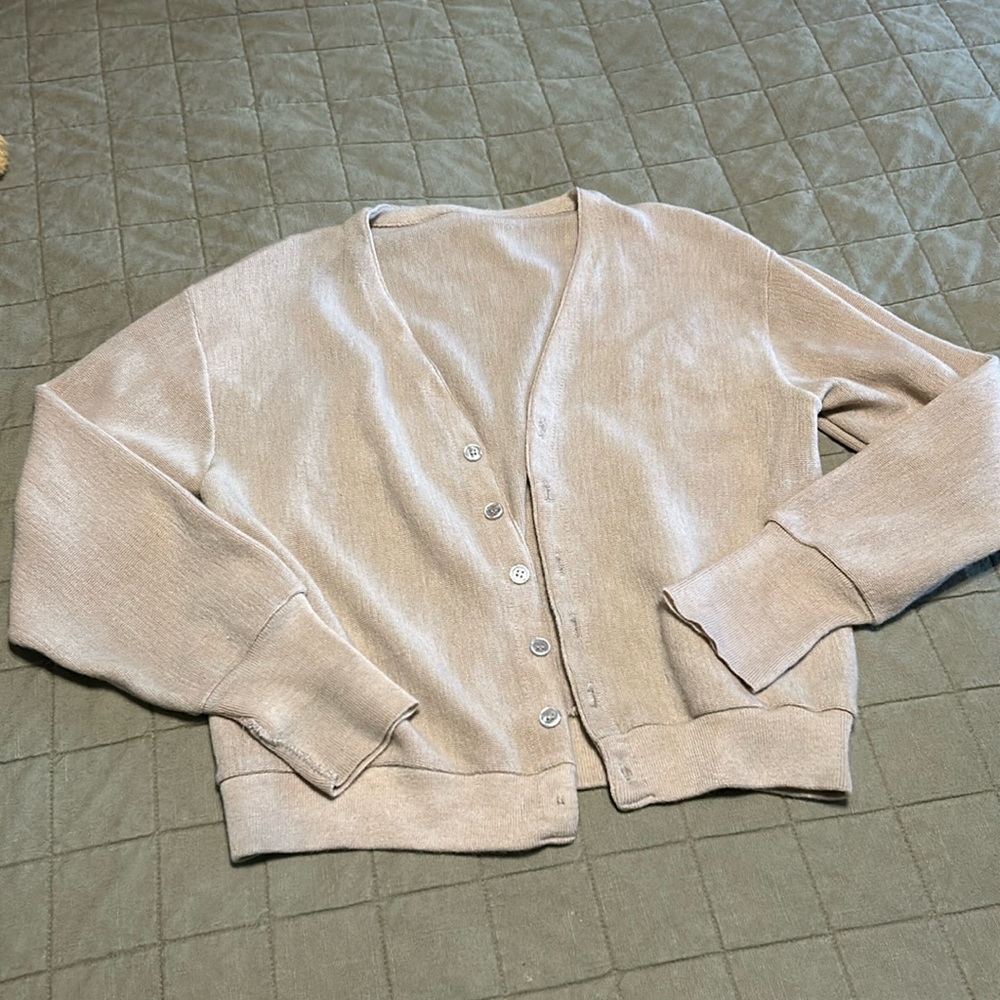 Vintage tan cardigan